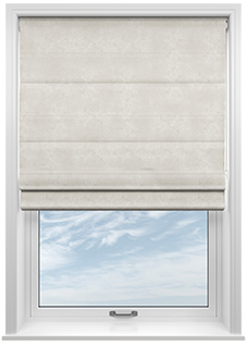 Florence Faux Suede, Grey Mist - Twist&Fit Roman Blind